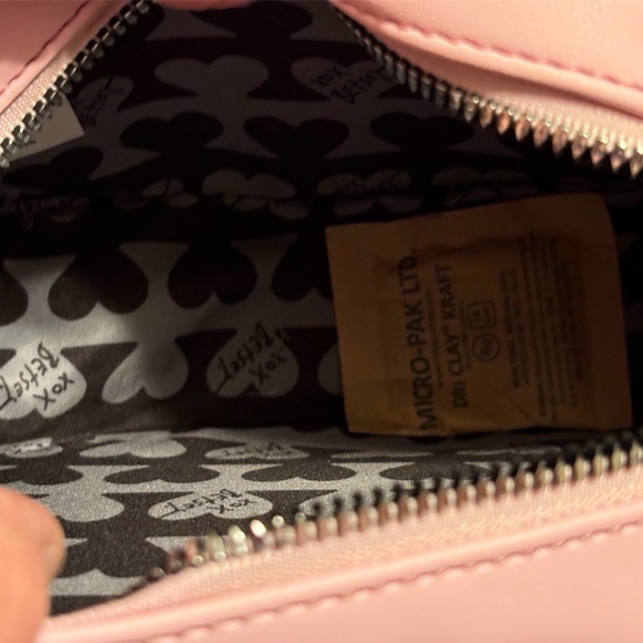 NWT•Betsey Johnson Blush Pink Glitter Kitschy Football🏈bag - Picture 8 of 10